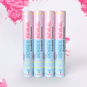 Gender Reveal polvere e bastoncini di coriandoli cannoni Baby <span class=keywords><strong>Shower</strong></span> Party Supplies Boy o Girls Gender Reveal Party Popper - Product Image 6