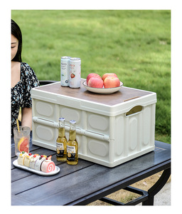Camping Multifunctional <b>Plastic</b> Folding Box Portable Storage Bin <b>Boxes</b> - Product Image 2