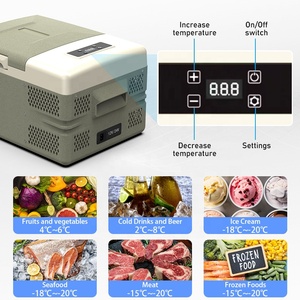 Mini-réfrigérateur-congélateur portable à faible consommation pour camping, glacière à compresseur, réfrigérateur de voiture à zone unique, refroidissement écoénergétique - Product Image 5