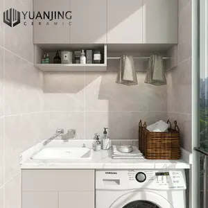 Azulejos de porcelana para interiores de pisos con <span class=keywords><strong>efecto</strong></span> <span class=keywords><strong>piedra</strong></span> 400X800mm Luz gris suave 80X40-Precio correcto Azulejos de pared - Product Image 5