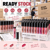 RTS Rouge à lèvres liquide mat 3,5 ml, imperméable, longue tenue, résistant au transfert, faible MOQ 1 pièce, vente en gros, logo personnalisé