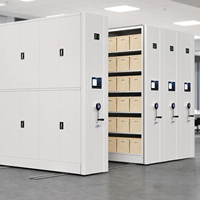 Étagères mobiles industrielles haute densité compactes en acier ignifuge modulaires pour l'école, le bureau, la bibliothèque, le stockage de livres