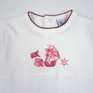 Monogramma 100% Pima cotone Set camice <span class=keywords><strong>da</strong></span> bambino maniche lunghe con rifinitura andare camice <span class=keywords><strong>da</strong></span> giorno camice <span class=keywords><strong>da</strong></span> <span class=keywords><strong>notte</strong></span> per bambine - Product Image 2