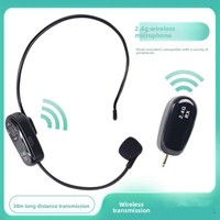 2.4G Kablosuz Kulaklık Küçük Ses Yükseltici Kulak Kancası Başa Monte Mikrofon Öğretim Konferansı Ev Kullanımı için Tam Mikrofon