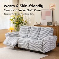 Funda de Sofá Reclinable Moderna Resistente a Arañazos de Gatos, 1 Pieza, Tela Jacquard Suave y Duradera, Elástica, para Sofá Seccional