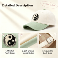 Casquette souple non structurée pour la sensibilisation à la santé mentale, l'autosoins, la positivité, la croissance, la gentillesse, l'empathie et la vie consciente
