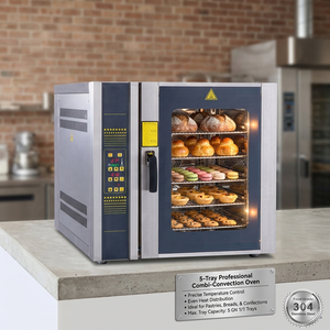 Achetez un four à convection électrique professionnel à 5 plateaux pour pâtisserie, idéal pour les restaurants, les boulangeries, les hôtels - Product Image 3