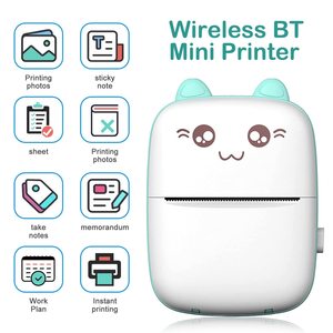 Mini imprimante portable de poche sans fil 200DPI imprimante intelligente sans encre impression photo d'étiquettes 57MM imprimante à papier thermique vente en gros - Product Image 3