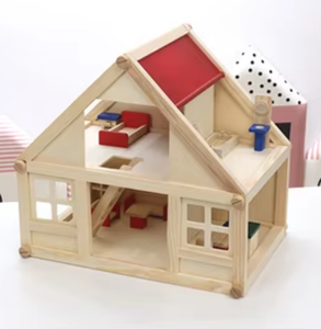 บ้าน<span class=keywords><strong>ไม้</strong></span>เด็กเล่น DIY บ้านตุ๊กตา<span class=keywords><strong>สอง</strong></span><span class=keywords><strong>ชั้น</strong></span>ขนาดเล็ก พร้อมชุดเฟอร์นิเจอร์จิ๋ว - Product Image 3