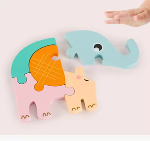 Montessori Sensory Animal Cognitive 3d Jigsaw Puzzle Game Children Wooden Multi Style Small Education Toys for Kids Boys Girls - Product Image 5