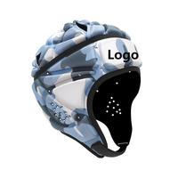 Casque de rugby blanc avec logo personnalisé couvre-chef de football avec drapeau pour enfants et jeunes protecteur de tête souple pour adultes