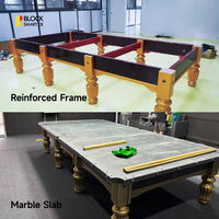 Table de billard professionnelle en bois massif de 12 pieds avec retour de balles, idéale pour les tournois et usage commercial – Fabrication chinoise à prix compétitif