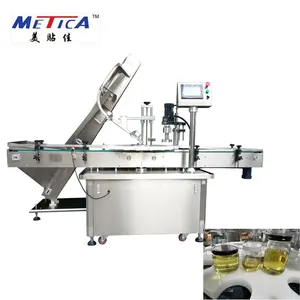 Automatic plastic bottle and glass jar capping machine lug caps capping machine coconut oil bottle capper