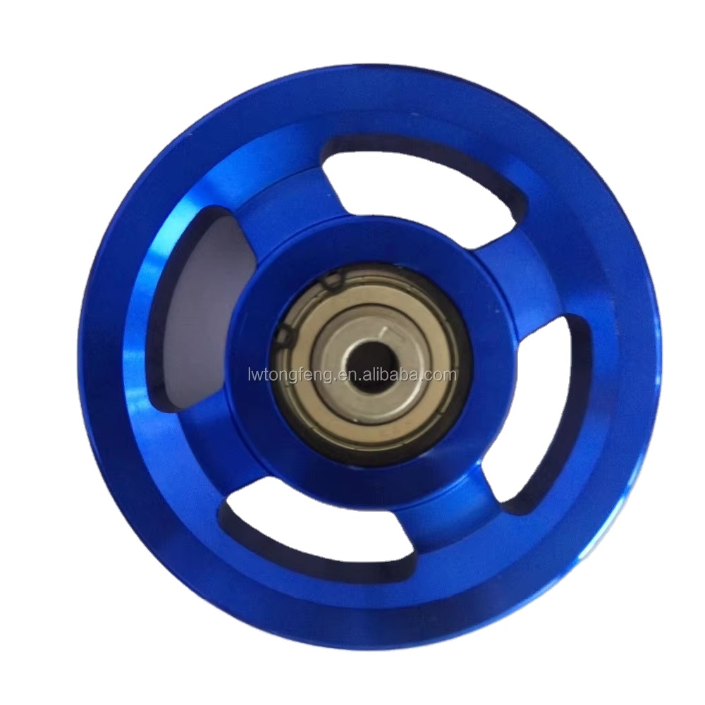 Free Samples 89mm Aluminum Pulley for Exercise Machine Parts & Accessories for Material Handling Equipment