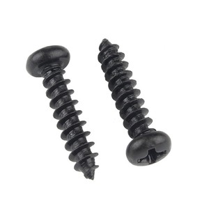 Viti Autofilettanti a Testa Tonda Phillips in Acciaio al Carbonio Nero M3 M4 M5 M6 M7 M8 per Fissaggio Mobili e Legno - Product Image 1