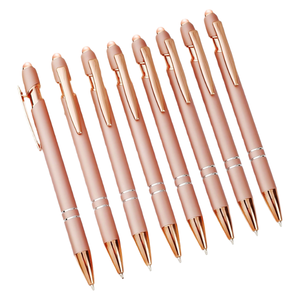 قلم حبر جاف معدني فاخر 2 في 1 بشاشة لمس مخصصة، قلم ترويجي للمكتب - Product Image 6