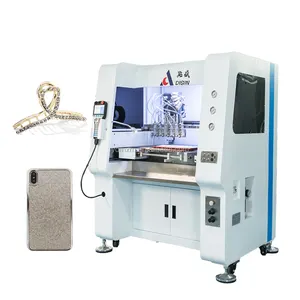Machine automatique de distribution/incrustation/perçage de diamants à colle machine de fabrication d'ornements pour coques de téléphones