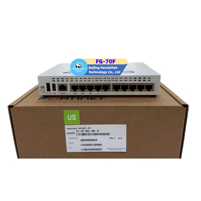 Original New Fortinet Fortigate 70F FG-70F FG-70F-BDL-950-12 License Enterprise Network Hardware Firewall Appliance Router