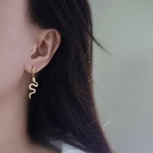 Pendientes de Acero Inoxidable de Alta Calidad con Diseño de Serpiente para Mujer, Estilo Clásico, Accesorio en Oferta - Product Image 4
