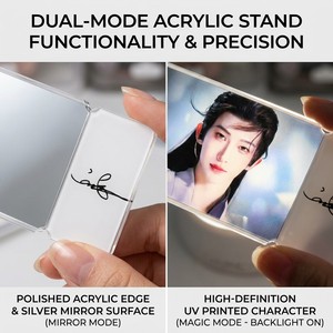 HanXin - Soporte de Acrílico con Lente Mágica Personalizada para Espejo, Iluminación Trasera, Imagen Oculta, Exhibición de Figuras de Anime, Venta al por Mayor Directa de Fábrica - Product Image 4