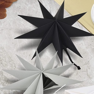 <span class=keywords><strong>3D</strong></span> Giấy Treo Chụp Đèn Gấp 9 Cánh Điểm Sao Đèn Lồng Mặt Dây Chuyền Nguồn Cung Cấp Bên Đám Cưới Sinh Nhật Giáng Sinh Trang Trí - Product Image 2