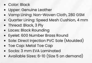 Zapatos de Seguridad Clásicos de Cuero Genuino para Hombre, Diseño Duradero, Suela Resistente, con Cordones, Estilo Industrial para Trabajo Diario - Product Image 2