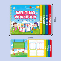 Livre d'activités réutilisable pour le traçage et le contrôle du stylo avec papier d'art imprimé personnalisé et reliure spirale pour jouet éducatif préscolaire