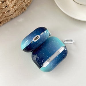 Étui pour écouteurs <span class=keywords><strong>ciel</strong></span> étoilé <span class=keywords><strong>bleu</strong></span>, compatible <span class=keywords><strong>AirPods</strong></span> 1 Pro 2 3 4 Gen, housse de protection antichoc pour casque - Product Image 4
