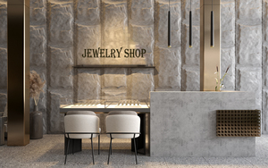 Prix de gros Vitrine de bijoux en verre personnalisée Bijouterie Design vitrine de bijoux murale - Product Image 2