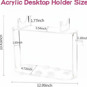 Support d'affichage en acrylique écologique pour accessoires <span class=keywords><strong>Dyson</strong></span> <span class=keywords><strong>Airwrap</strong></span> Organisateur de comptoir <span class=keywords><strong>long</strong></span> Rangement de salle de bain pour baril <span class=keywords><strong>long</strong></span> - Product Image 5