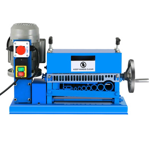 Machine semi-automatique de recyclage de câbles en cuivre usagés à haute séparation, pour le dénudage, la coupe et le tirage des fils - Product Image 1