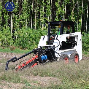 2024 gaya baru Mini selip Steer Loader aksesoris kinerja tinggi pemuat depan dengan garpu palet biaya lebih tinggi pemuat Mini - Product Image 2