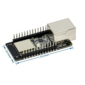 Module sans fil WT32-ETH01 avec passerelle combinée Ethernet et Wi-Fi compatible BLE, port série intégré, carte MCU ESP32 - Product Image 1