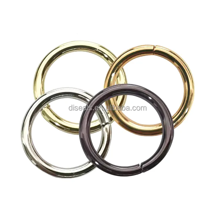 Piezas y accesorios de bolsa ID15xOD21mm, anillo de metal de 0 anillos de acero inoxidable