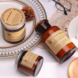 Holiday Gift High Level Luxury Glass Bottle Soy Bean Wax Scented <b>Candle</b> Tables Home Decor Birthday <b>Valentines</b> Day Festival Gifts - Product Image 2