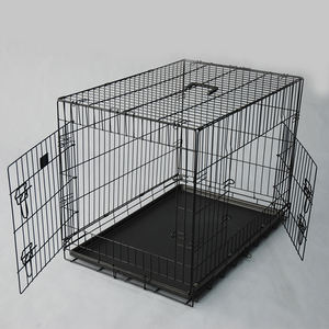 กรงสุนัขโลหะกรงสัตว์เลี้ยงแบบพับได้กรงสัตว์เลี้ยงทำจากโลหะแข็งแรงทนทานต่อการประกอบง่าย - Product Image 5