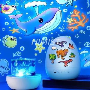 Món Quà Kỳ Nghỉ Đèn 360 Độ Quay Khủng Long Trứng Loa Chiếu Đèn 1200MAh Có Thể Sạc Lại Ngủ Ánh Sáng Ban Đêm Cho Trẻ Em - Product Image 3