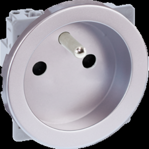 Série COMETE 2P + T Silver Socket Quality Plugs & Sockets - Product Image 1