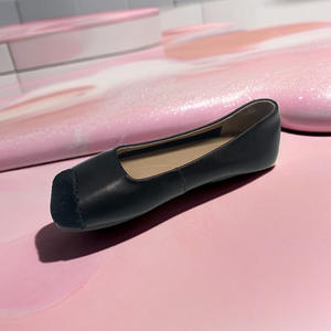 Mocassins de conduite pour femmes en cuir véritable, décontractés, plats, souples, à bout carré, pour la marche, style ballerine, personnalisables avec logo - Product Image 1