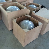 Grandes sphères métalliques 750 mm, grandes boules creuses en acier inoxydable