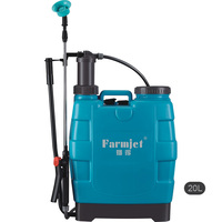 Farmjet Pompa Tekanan Tangan 16L / 18L/20L, Tangki Berat Nyaman Membawa Ransel Penyemprot Pertanian