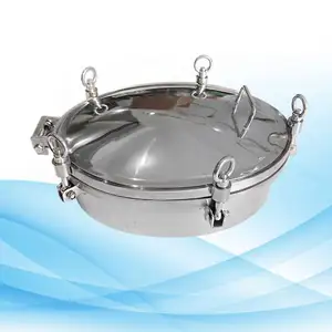 Stainless Steel Sanitary SS304 Pressure Elliptic Manhole Cover Manhole Cover Water Tank Manhole Cover With SS Handle