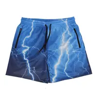 Venda quente Produtos de Sublimação de Poliéster Malha de Impressão Full Sweat Shorts Casual Sports Shorts dos homens Logotipo Personalizado
