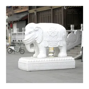 JK patung hewan batu alami, untuk patung gajah marmer