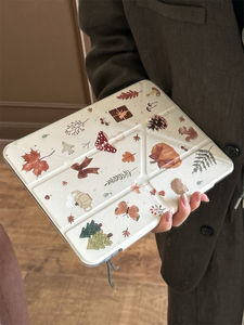 ภาพประกอบเห็ดกระรอกฤดูใบไม้ร่วงฤดูหนาวสำหรับเคสไอแพดโปรแบบแบน มินิ 6 โปร/แอร์ 3 รุ่นที่ 10 (10.9 นิ้ว) แอร์ 5 - Product Image 4