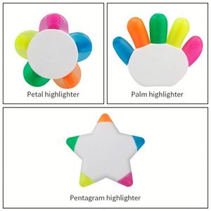ปากกาไฮไลท์สีขาวรูปกลีบดอกไม้สำหรับเด็ก 5 สี ขายดีปี 2026 - Product Image 2