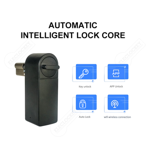 مفتاح القفل الذكي من تطبيق تويا ، مفتاح قلب اليورو ، مقبض الدوران الإلكتروني الأوتوماتيكي بدون تغيير أسطوانة القفل - Product Image 3