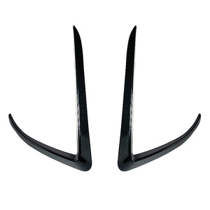 Tesla Model 3 Front Bumper Wind Blade Car Decal Piano Black Gloss Carbon Fiber Texture Exterior Modification - Product Image 5