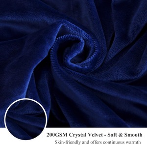 China Manufacture Faux Fur Fluffy PV Fleece <strong>Navy</strong> Blue <strong>Duvet</strong> Cover Pillowcases Bedding <strong>Set</strong> for Winter - Product Image 5