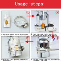 Surface Mounted PT100 Platinum Resistance Temperature Sensor IP43 OEM 4-20mA Thermal Resistance Pipeline Wall Transmitter